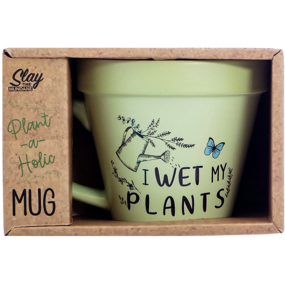image 1 of Plant-a-holic Mugs - Wet my Plants