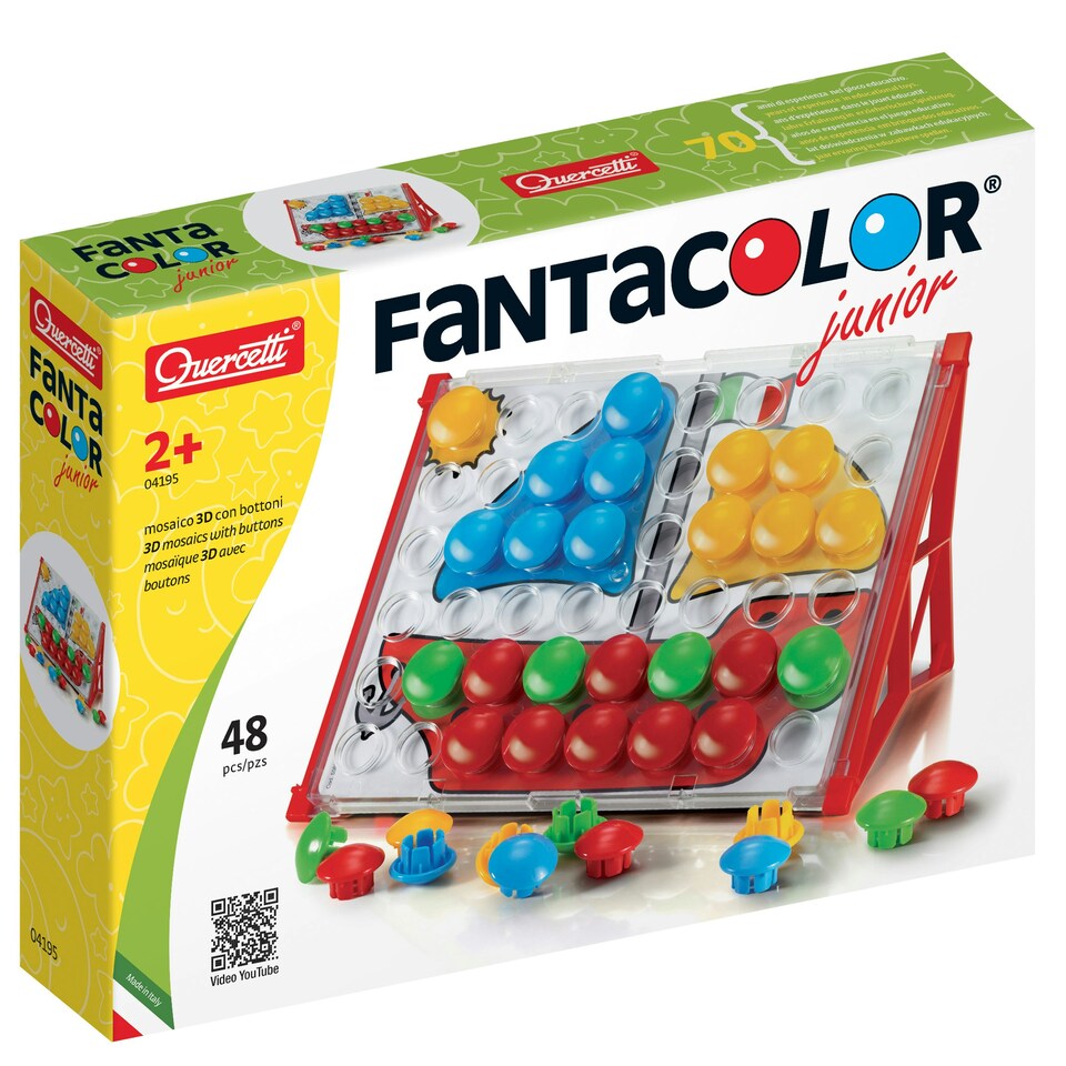 image 1 of Quercetti Fantacolor Junior Starter Set 48 Pieces