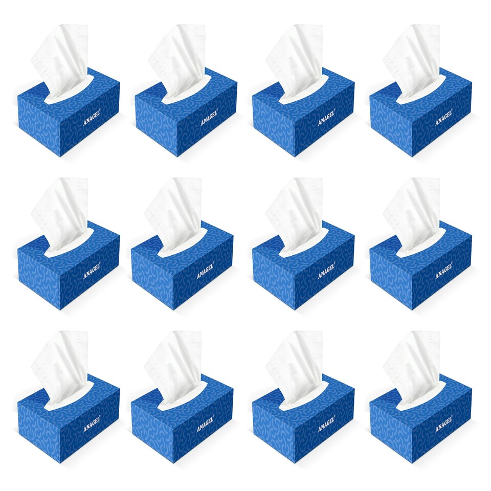 image 1 of Soft White Facial Tissues, Box of 100 - 36 Pack