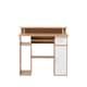 image 1 of Albany Desk with 1 Drawer & 1 Door in White/Naturel
