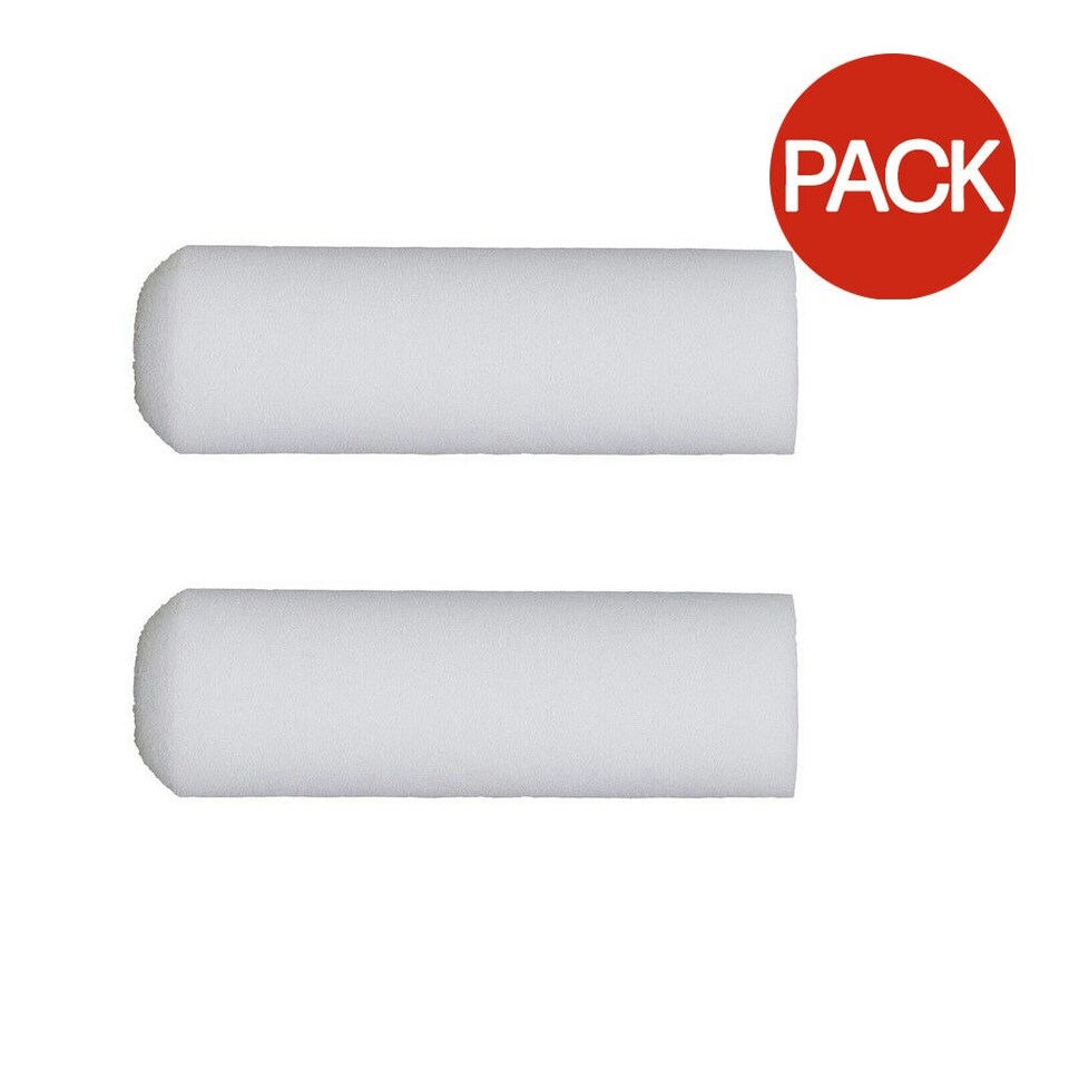 Harris Ultimate Woodwork Stain & Varnish Roller Sleeves (Pack of 2) - White - 4in