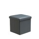image 7 of Faux Leather Storage Ottoman Storage Box With Lid Foldable - 38x38x38cm Square Red