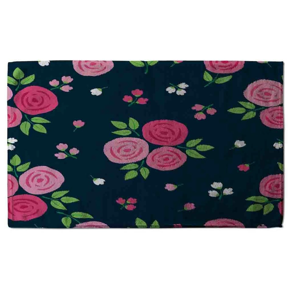 image 1 of Rose Bud Pattern (Kitchen Towel)