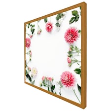 Scattered flowers (Picture Frame) Brown | Oak | XL