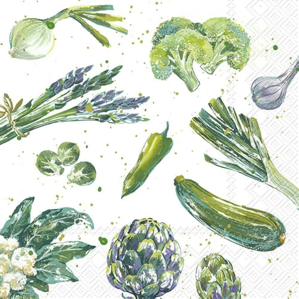 IHR Ideal Home Range Lunch Napkins - SPARGELGEMUSE | Multi