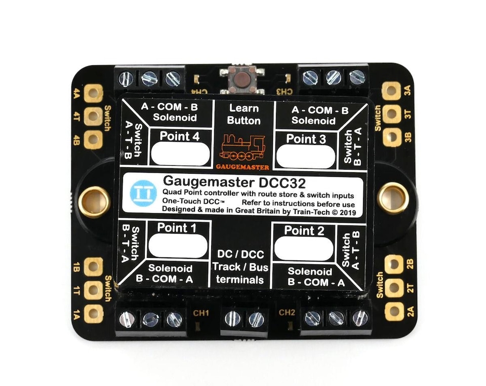 image 1 of Gaugemaster DCC Point Motor Decoder w/CDU 4 Way (Twin Pack)