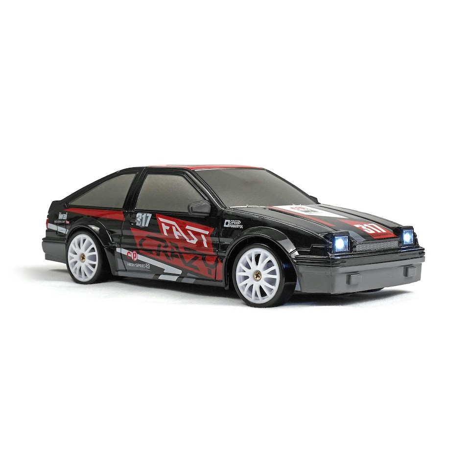 image 1 of RCG Racing Retro E86 1/24 Mini Drift Car | Black | Black | 1