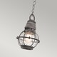 image 3 of Bridge Point 1 Light Small Outdoor Ceiling Chain Lantern Zinc IP44, E27