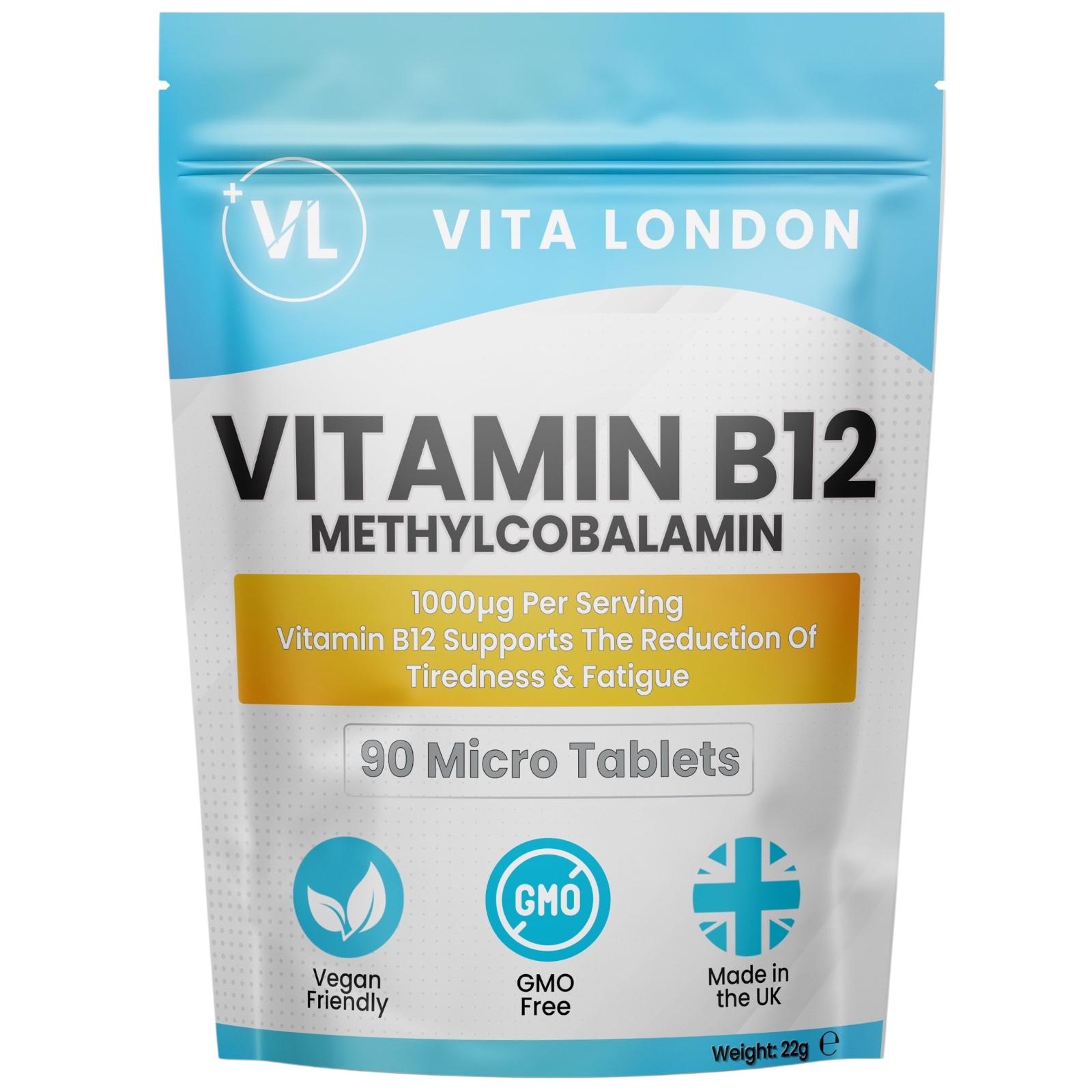 Vitamin B12 Methylcobalamin Tablets - 1000µg - 90 Micro Tablets
