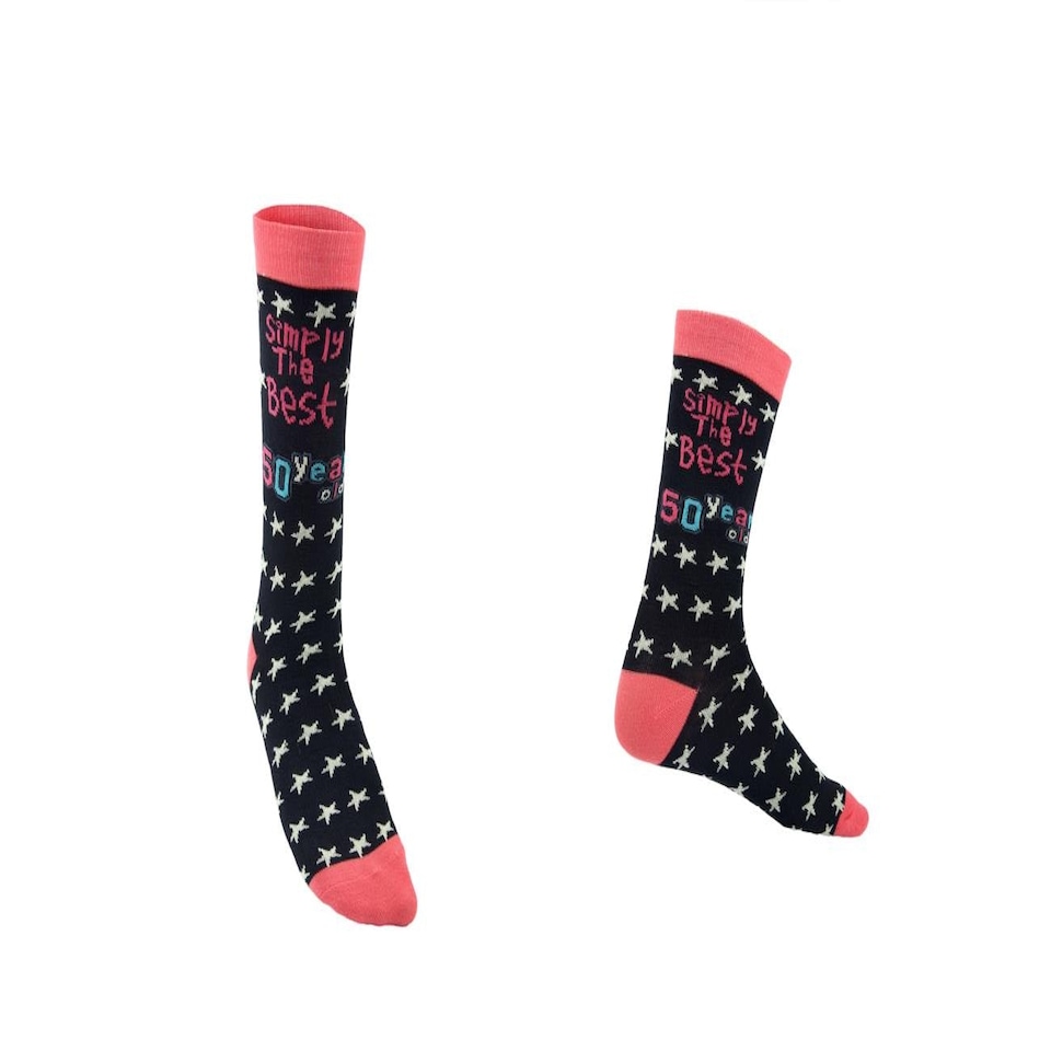 image 1 of Simply The Best 50 Year Old Socks Multi