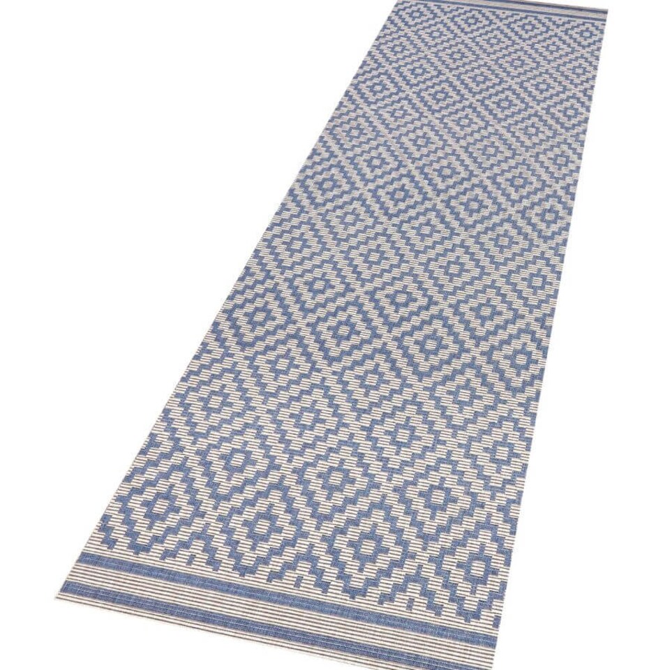 image 1 of The Rugs Raute Diamond Rug Indoor Outdoor Polypropylene Weatherproof Durable