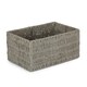 image 1 of Large Grey Paper Rope Storage Basket | Grey | Grey | L