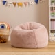 image 1 of Icon Kids Kingston Rabbit Faux Fur Classic Dome Bean Bag, Rose Pink