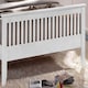 image 3 of 4ft6 Double White Shaker Wood Wooden Bed Frame Bedstead High Foot End