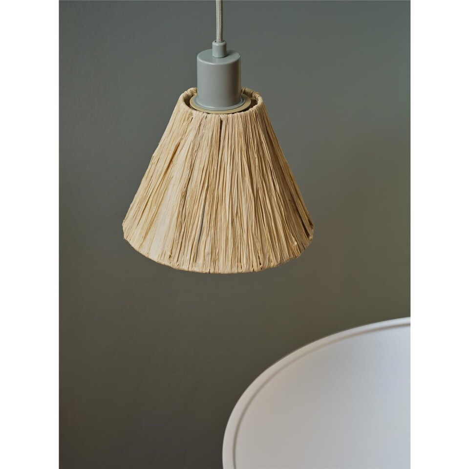 image 1 of Osram Decor Raffia Pendant Ceiling Light E27 Green Max 1x15W LED Modern Indoor | Brown | Brown | 1