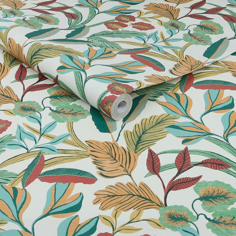 image 1 of Sublime Paradise Arts Neutral Wallpaper | Cream | Cream | 10m Length x 52cm Width