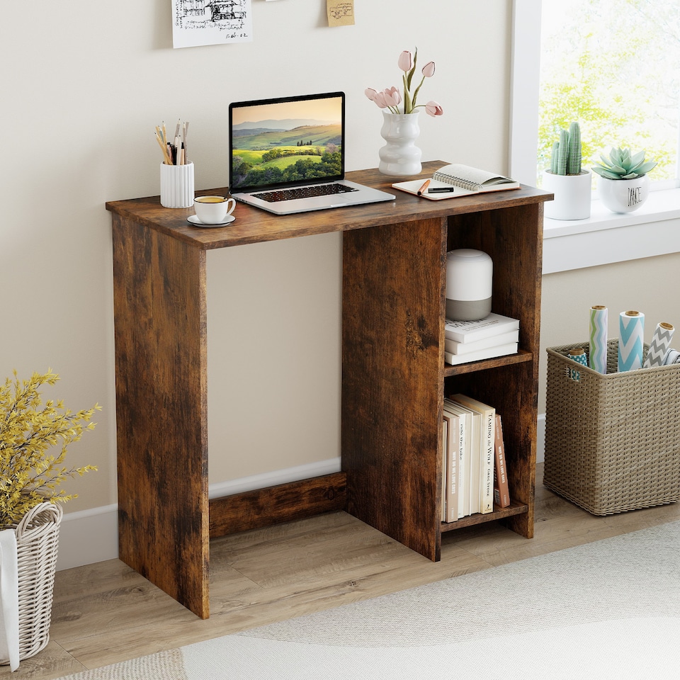 image 1 of COSTWAY 6-Tier Freestanding Bookcase Modern Bookshelf with Display Rack
