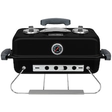 George Foreman GFPTBBQ1004B On The Go Portable Charcoal BBQ in Black