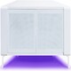 image 6 of MDA Designs CORVUS Corner-Friendly Gloss White Contemporary Cabinet with White BeamThru Glass Doors for Flat Screen TVs up to 50" with 16 Colour LED Lights White