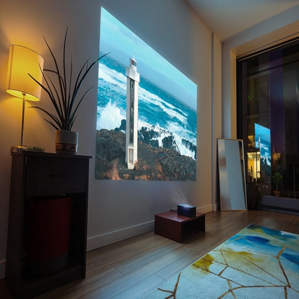 image 1 of Philips Screeneo U4 Projector Black, 80", 1080p, HDMI & USB, dual bluetooth