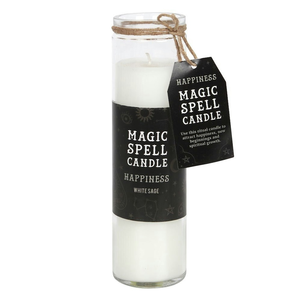 Something Different Magic Spell Happiness Candle - White - One Size