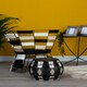 image 2 of Stylish Design Beige, Black And White Chair, Contemporary Occasional Chair, Comfortable Accent Chair Multi