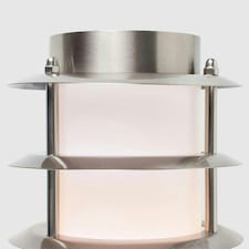 ValueLights Wharf Modern Silver Stainless Steel Outdoor Wired PIR Sensor IP44 Wall Light