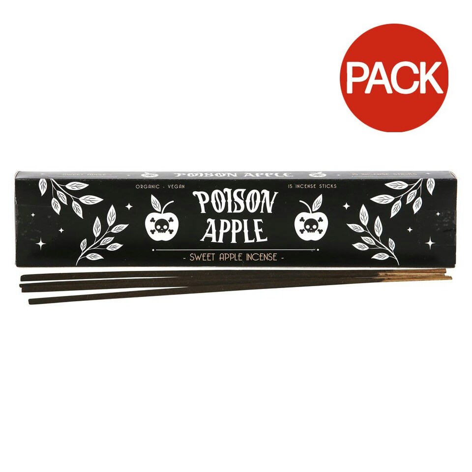 image 1 of Something Different Poison Apple Sweet Apple Incense Sticks (Pack of 15) - Black - One Size