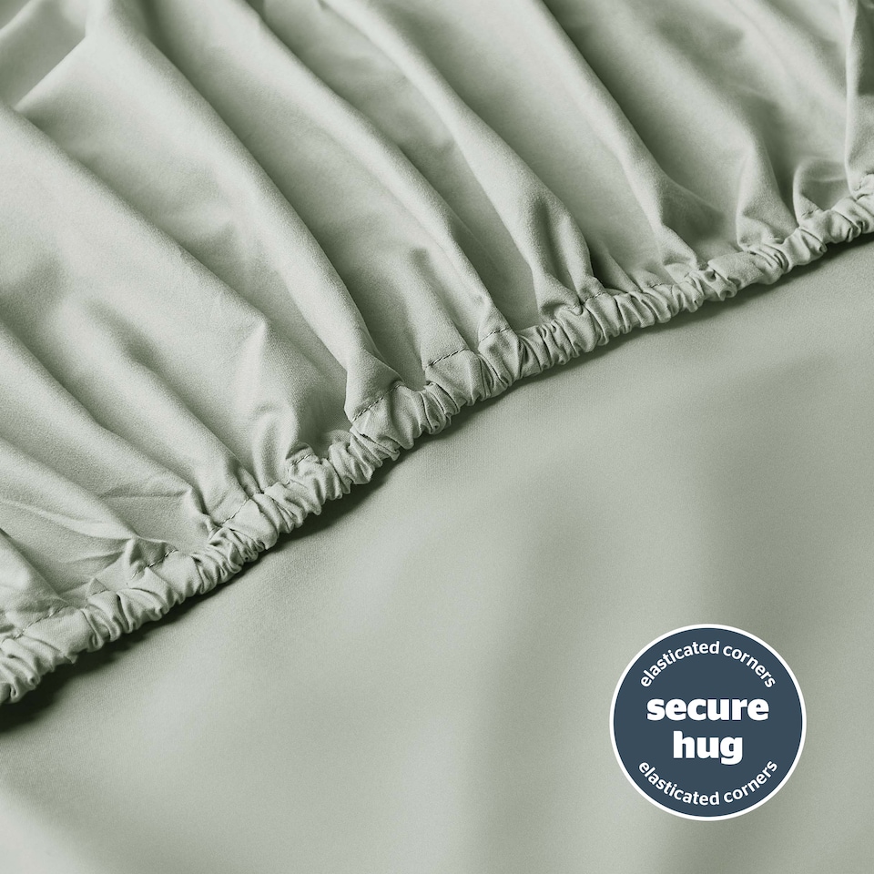 image 1 of Silentnight Supersoft Fitted Sheet, Sage