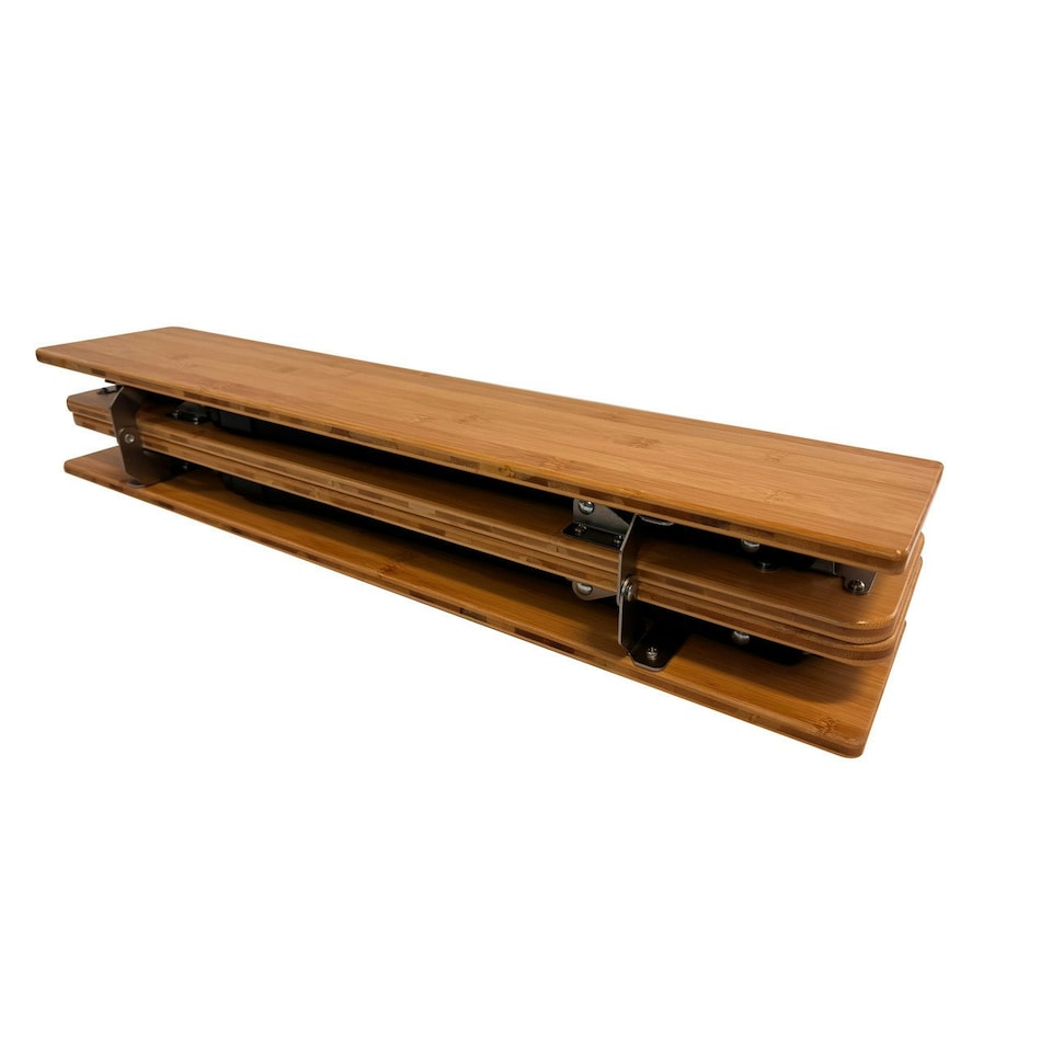 image 1 of Bamboo Camping Table 4 Folding 80cm x 60cm