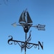 image 1 of Sailing Boat Weathervane - Steel - W65 x H88 cm - Black