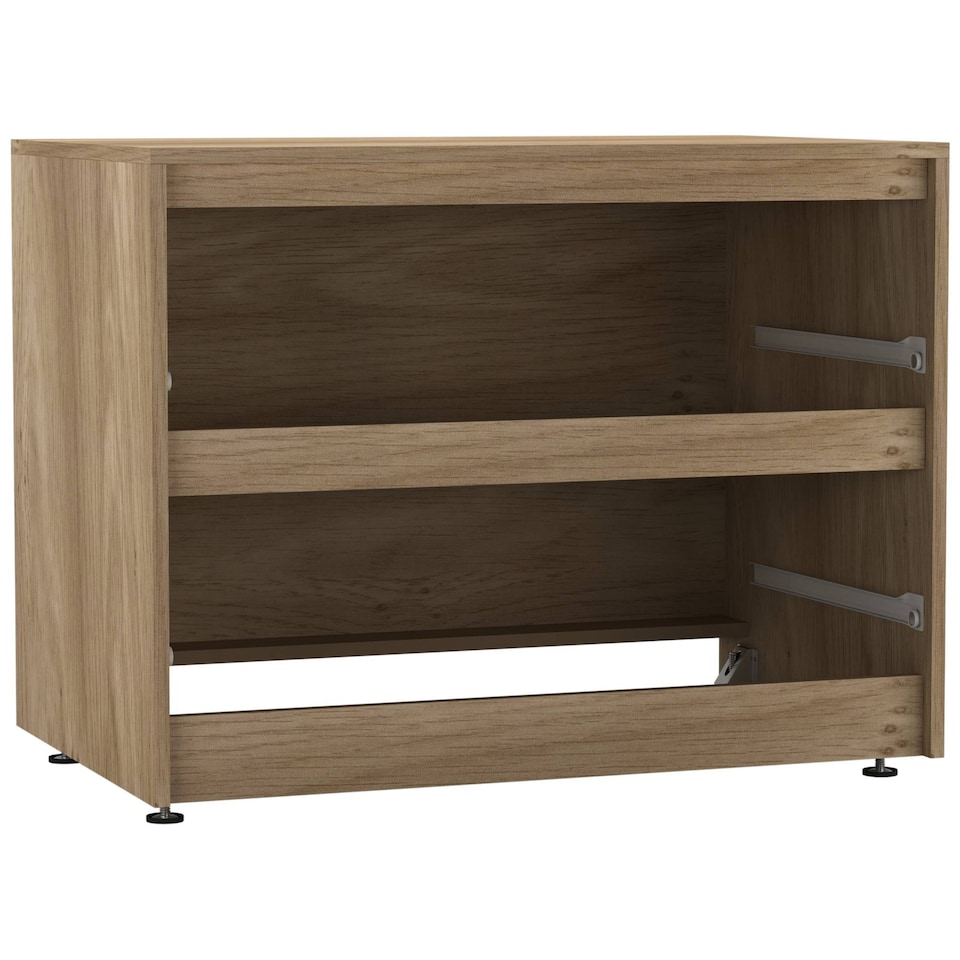 image 1 of URBNLIVING 2 Drawer Chest Storage Unit With Adjustable Feet | Multi | Oak | 1