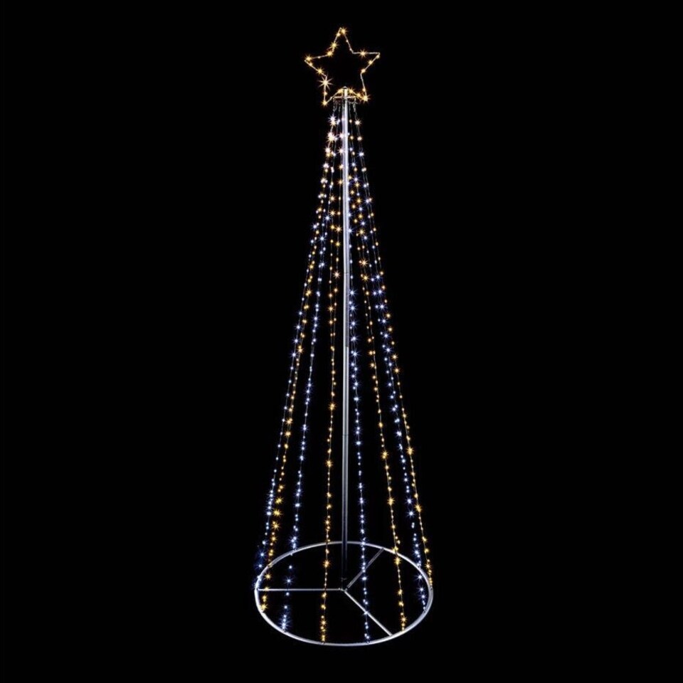 Premier MicroBrights Christmas Tree Light Up 595 LED Warm White 2.1m