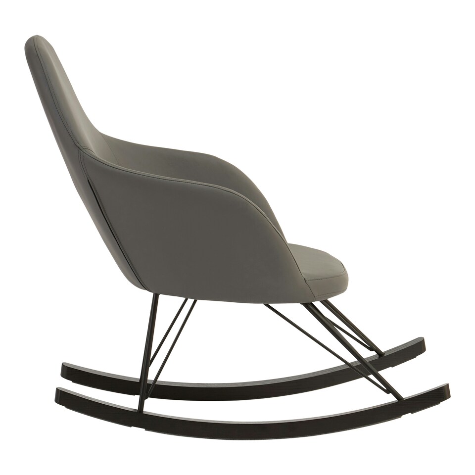 image 1 of Kolding Dark Grey Rocking Chair Grey