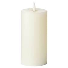 Hill Interiors Luxe Collection Natural Glow 3 x 6 LED Ivory Candle - Ivory - One Size