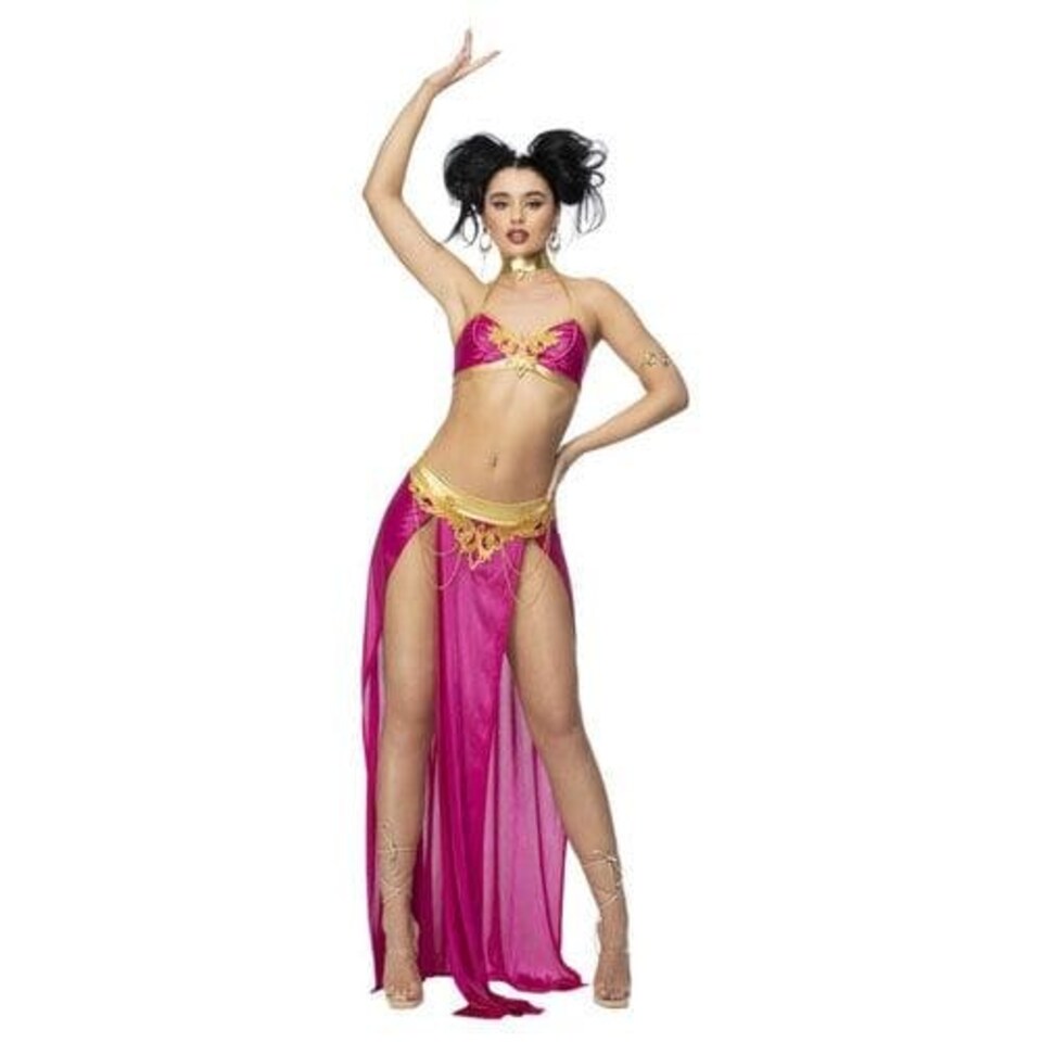 image 1 of Fever Slave Princess Fancy Dress Costume Ladies Medium - UK 12-14 Purple | 12