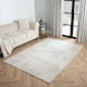 image 2 of OHS Arches Tufted Anti-Slip Indoor Carpet Rug, 80x150cm - Cream