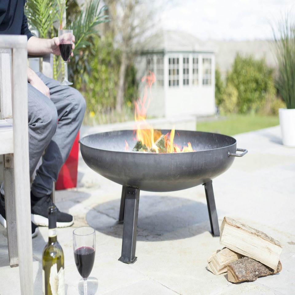 image 1 of La Hacienda Pittsburgh Medium Industrial Heavy Duty Steel Firepit