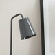 image 3 of ValueLights Bibi Charcoal Grey Arched Stem Metal Classic Table Lamp