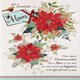 image 2 of Red Flowers And Bird Mum Large Handmade Christmas Card
