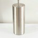 image 2 of ValueLights Lexy Brushed Chrome Touch Table Lamp with Navy Blue Drum Shade