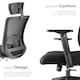 image 3 of Office Chair Phoebe - ergonomic shape, lumbar support, adjustable headrest