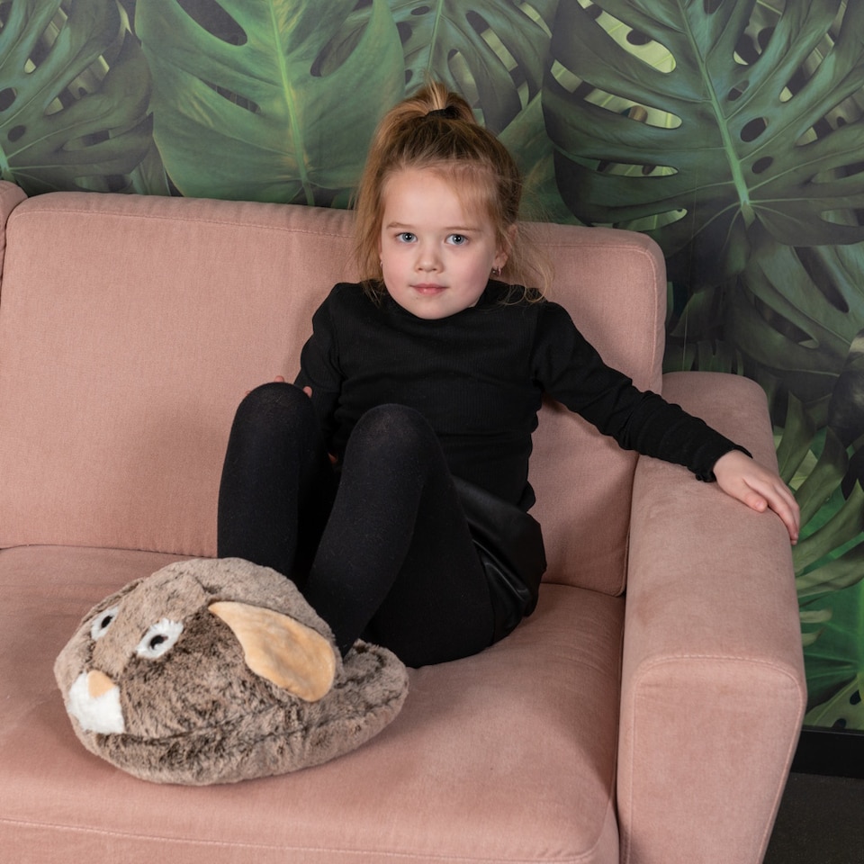 image 1 of Noxxiez Giant Plush Foot Warmer Slipper - Bunny