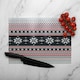 image 2 of Abstract Christmas Dining Glass Chopping Board | Multi