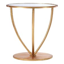 Interiors By Premier Elegant Mirror Top And Gold Frame Side Table, Sturdy Side Table By Couch, Versatile Small Lounge Table | Gold