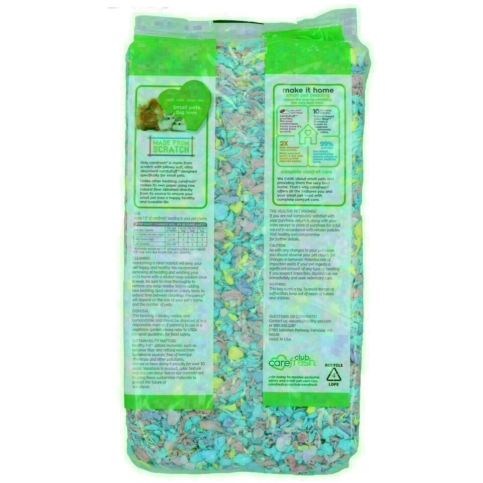 image 1 of 4pk Confetti 10L Quality Small Animal Bedding 99% Dust Free