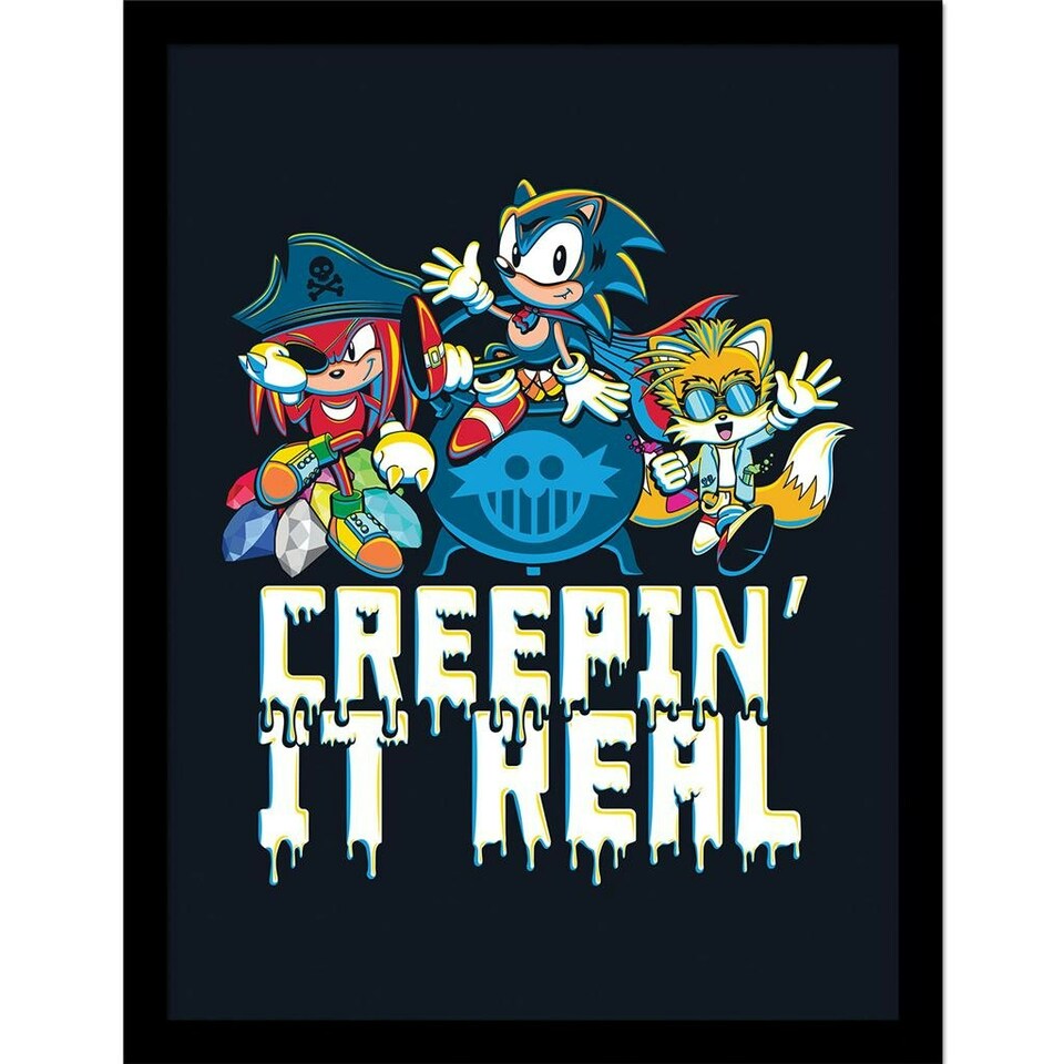 Sonic The Hedgehog (Creepin' It Real) Framed 30x40cm Print