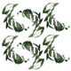 image 1 of 6 x 110cm Artificial Hanging Trailing Dark Green Leaf Plant