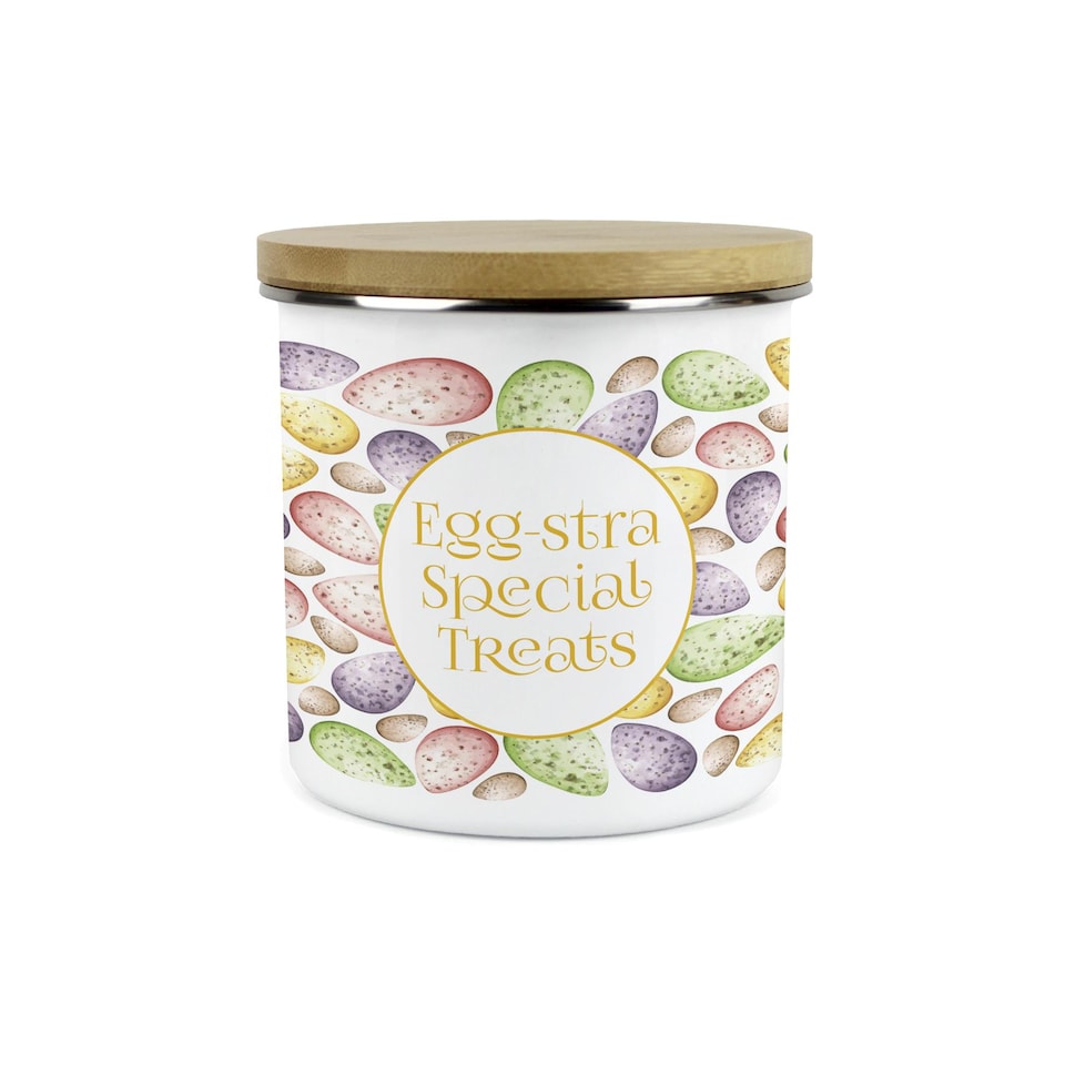 image 1 of Mini Speckled Eggs Large Treats Canister