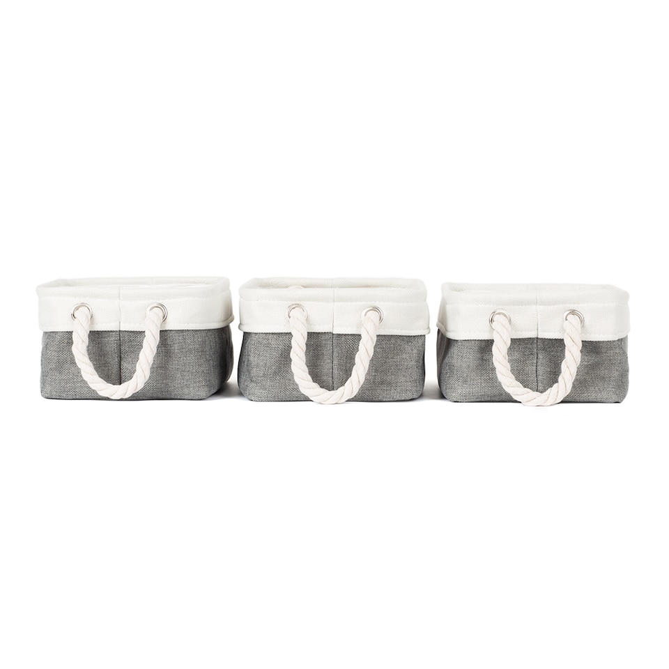 image 1 of Mara Basket Set Medium Grey